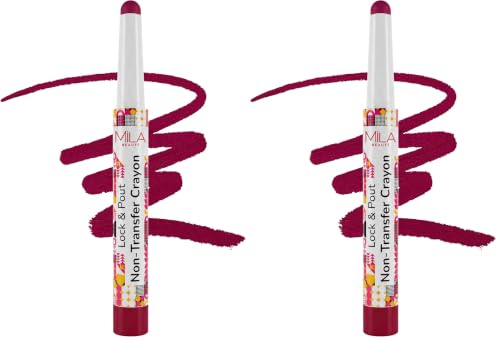 Image of Mila Beaute Lock & Pout Matte Crayon Lipstick for Women I Smudge Proof & Transfer-Proof Lipstick I Hydrating with Ceramides & Shea Butter I Highly Pigmented & Glides Smoothly | Suitable for Indian Skin Tones - Zero Chill