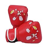 Kids Boxing Gloves Boxing Gloves for Kids 4-12 Ages Children's for Boys and Girls PU Cartoon Sparring Training Boxing Gloves Palm Sanda Juvenile Hand Gloves for Punching Bag Kickboxing Muay Thai MMA