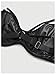 OYOANGLE Women's PU Leather Underwire Bras Ring Linked Gothic Punk Bralette Party Clubwear Black Large