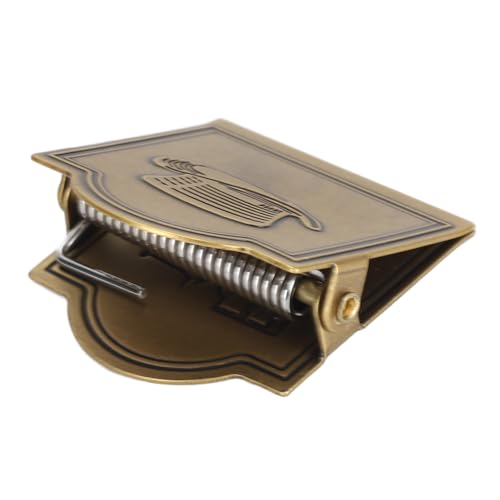 Clipe de Pasta de Latão Decorativo Vintage, Força de Fixação Forte para Papel de Desenho de Caderno