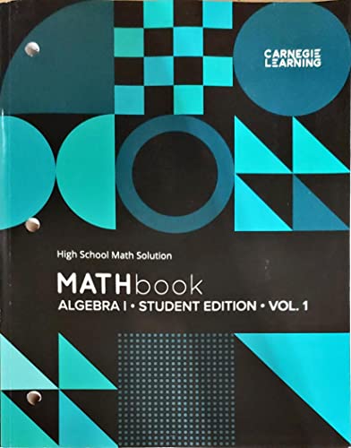 MATHbook, Algebra I, Volume 1, Fourth Edition, ... 1684597420 Book Cover