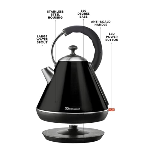 SQ Professional SQPro Legacy Electric Kettle 1.8 L (Onyx Black), view 5