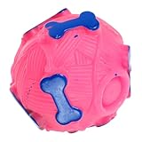 Kisangel Interactive Dog Treat Dispensing Toy Chew for Dogs Fun Squeaky Design Material Chewing Instincts for Exercise and Teething Relief