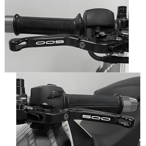 Image of for Kawasaki NINJA500 Ninja 500 Z500 Z 500 SE ABS 2024 2025 Motorcycle Clutch Lever Adjustable Handlebars Brake and Clutch Levers Set (Black)
