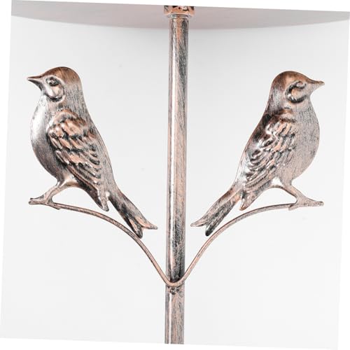Abreuvoir à oiseaux en métal pour décorer les parterres fleuris