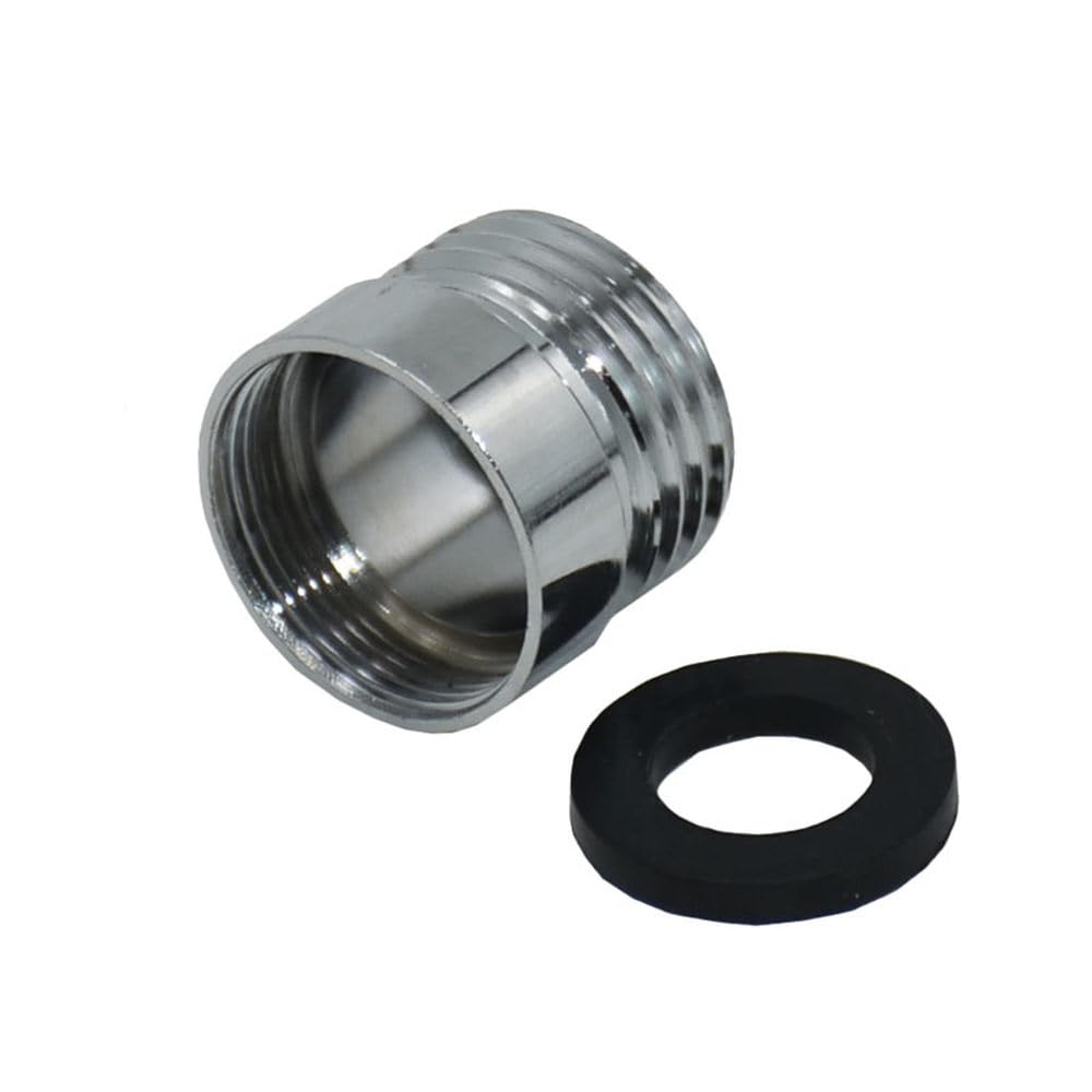 Silver 1/2 to M20 Threaded Connector Brass Garden Faucet Adapter M20 Male/Female Thread Fittings Tap Connector 1 Pcs,M20 Female