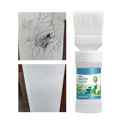 Reparación de paredes: kit de herramientas de reparación de pintura blanca de secado rápido, kit de reparación de parches fácil y suave, detalles limpios y precisos para renovar la superficie