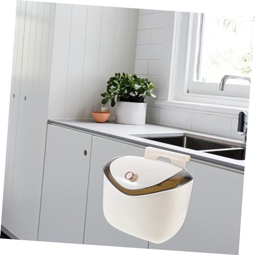 Caneca de Basura Colgante para Cocina Rectangular Blanca miniatura 7