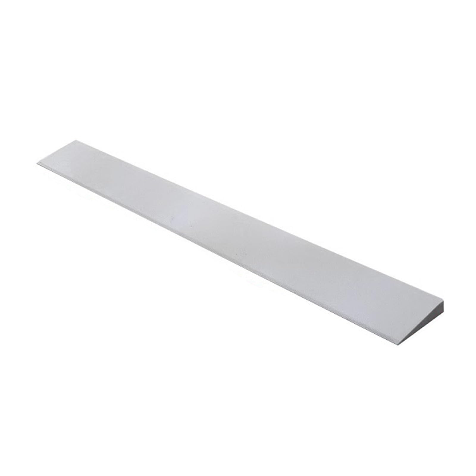 Rampa de Umbral de Plástico, Rampa Portátil de 1-7 Cm de Altura para Robot Barredor, Listón de Umbral para Puerta de Baño Interior(Gray,100x10x2cm)