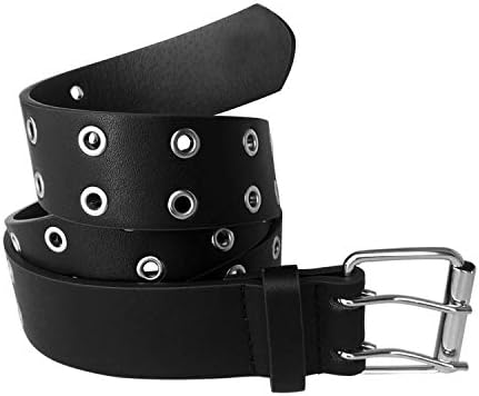 Womens black eyelet belt Clearance