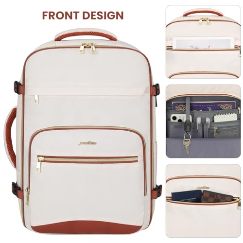 Image of Travel Laptops Backpack for Women,Large Carry On Luggage for Airplanes Weekender Bags for Personal Items,Airline Approved TSA Overnight Bags with 4 Packing Cubes