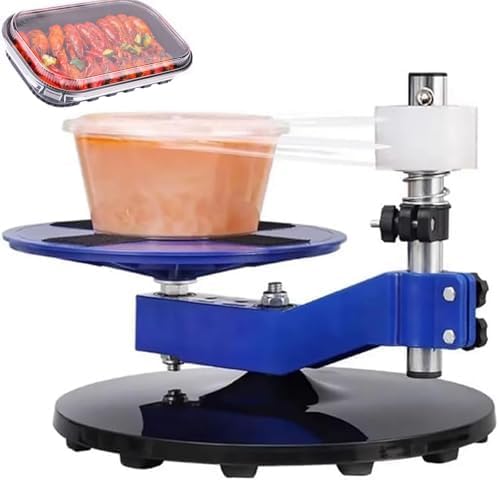 Máquina de sellado de loncheras para llevar, equipo de embalaje de alimentos ajustable en altura para restaurantes y camiones de alimentos, fácil de usar e ideal para llevar