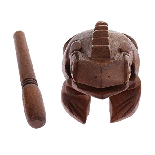 1 x houten kikker instrument voor jongens voor beginners, productie, muziekinstrumenten, zoals beschreven. - Image 7