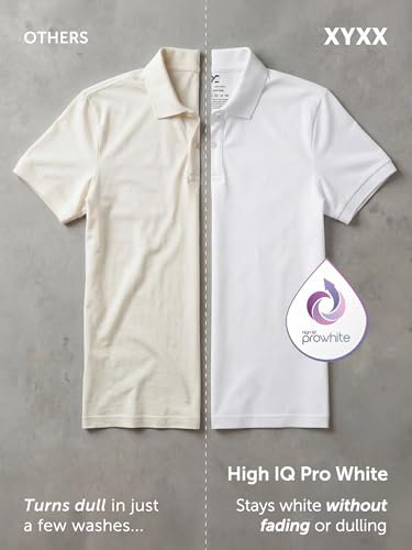 Image of XYXX Men's Nova 100% Combed Cotton Regular Fit Polo T-Shirt