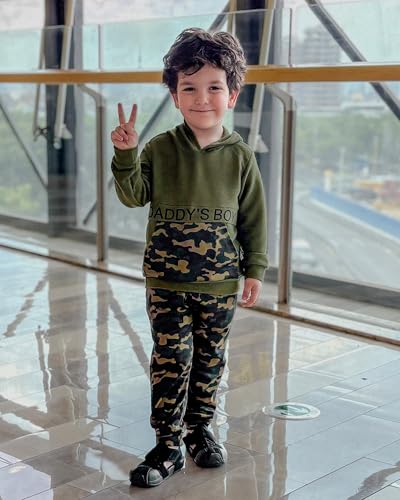 Toddler Boy Clothes Daddys Boy Baby Outfits Long Sleeve Hoodies + Pants 2Pcs Sweatsuit Set 1-6T3