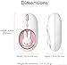 MIPOW x Miffy Bluetooth Wireless Mouse, Small Portable Mouse, Suitable for Notebook Computers, Tablets and so on. Seamless Tracking, Compatible with PC and Mac,Windows and macOS.