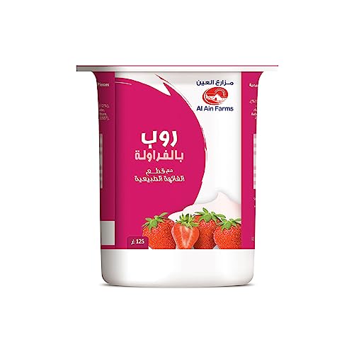 Al Ain Fresh Stirred Strawberry Yoghurt UAE, 125 gm