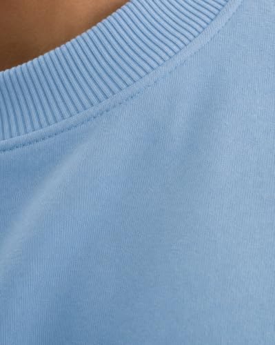 Image of Nobero Oversized Sweatshirts for Man Stylish Crew Neck | 280 GSM Rich Cotton Fleece Solid Oversized Fit Full Sleeve Sweatshirt for Men | Stylish Casual Wear Winter Sweatshirt for Men