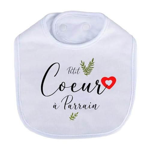 Bavoir naissance marraine/body cadeau naissance personnalisé/bavoir marraine/Cadeau bebe naissance bavoir/Cadeau bébé naissance (Parrain)