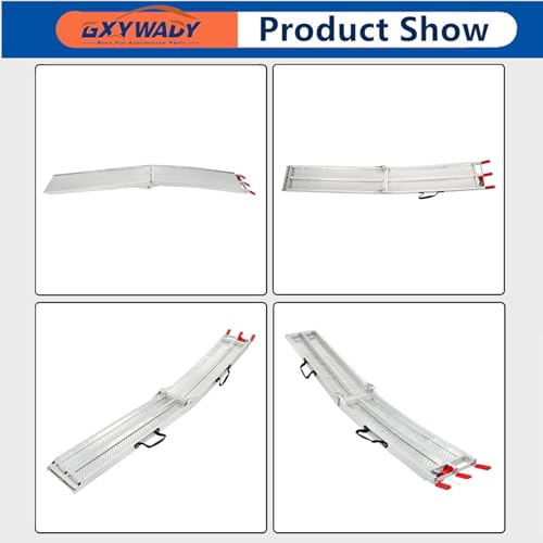 Rampa plegable de aluminio de 7.5 pies para motocicletas miniatura 3