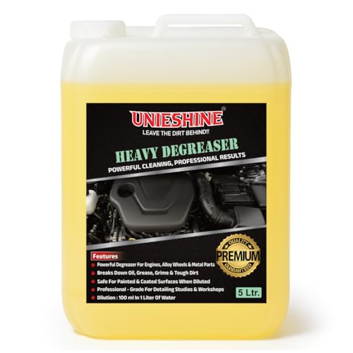 Image of Heavy Duty Degreaser for Car & Bike Engine Parts - Oil, Grease & Grime Remover, Fast-Acting Multi-Surface Cleaner (5l Concentrated)