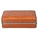 Oumefar Portasigari Portatile con umidificatore Blocca l'umidità per 4 sigari Accessori per sigari da Viaggio all'aperto(Brown Square)