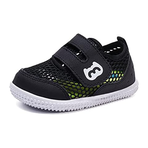 BMCiTYBM Baby Shoes Girl Boy Breathable Mesh Sneakers 6 9 12 18 24 Months black Size: 18-24 Months Toddler Cover
