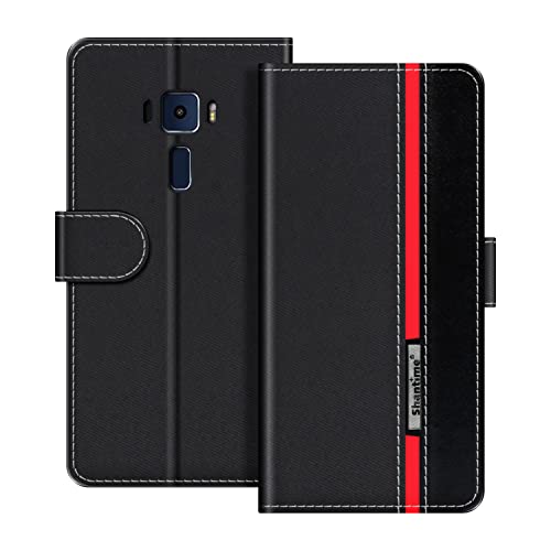 Funda con tapa para Asus Zenfone 3 Deluxe ZS570KL, hebilla magnética, multicolor de negocios de cuero PU con ranura para tarjetas, para Asus Zenfone 3 Deluxe ZS570KL 5.7 pulgadas