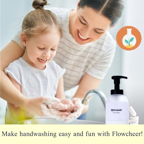 Image of flowcheer Foaming Hand Soap Refill Tablets, 24 Pack, Makes 216 fl oz (24 x 9 fl oz Bottles),Variety Fragrance,Fresh & Clean Handwash, Eco Friendly foam Soap Tablets
