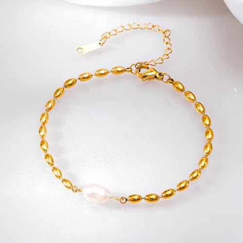 Image of Rubans Demi Fine Stainless Steel Bracelet Waterproof Gift for Women & Girls