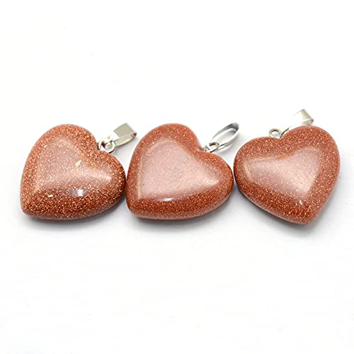 Kitbeads 50Pcs Natural Heart Gemstone Cabochon Crystal Stone Heart Pocket Stone Healing Palm Crystal Set For Jewelry Making #TOP1