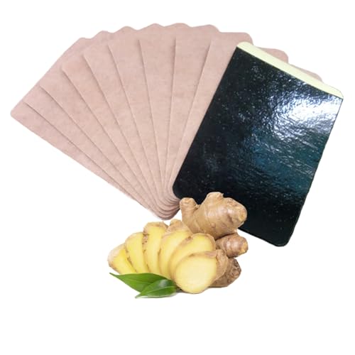 100 Pcs Ginger Patches Herbal Ginger Foot Pads Lymphatic Drainage Pain Patches