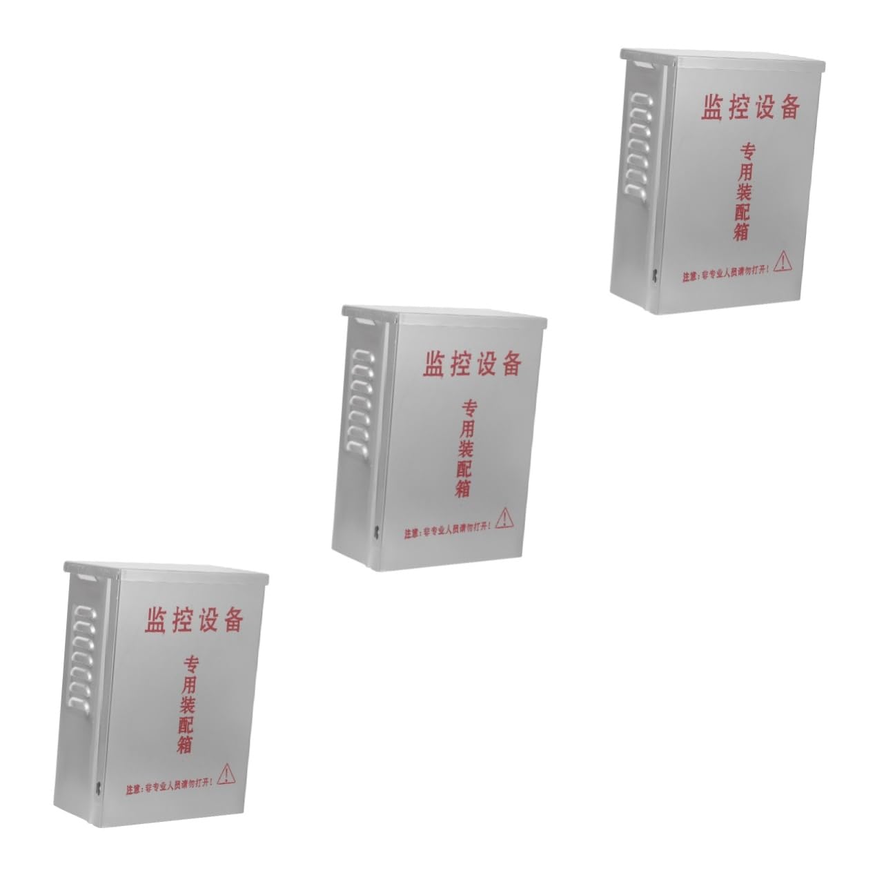 SHINEOFI Lot De 3 Boîtes Électriques Étanches Pour Distribution D'Énergie Boîtier De Jonction De Surtension Extérieur En Acier Inoxydable Argenté