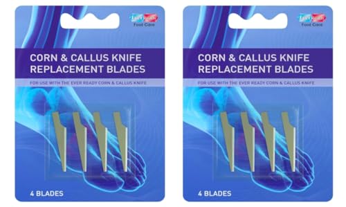 Ever Ready Corn & Callus Trimmer Refills 4 | Corn Knife Replacement Blades (Pack of 2)
