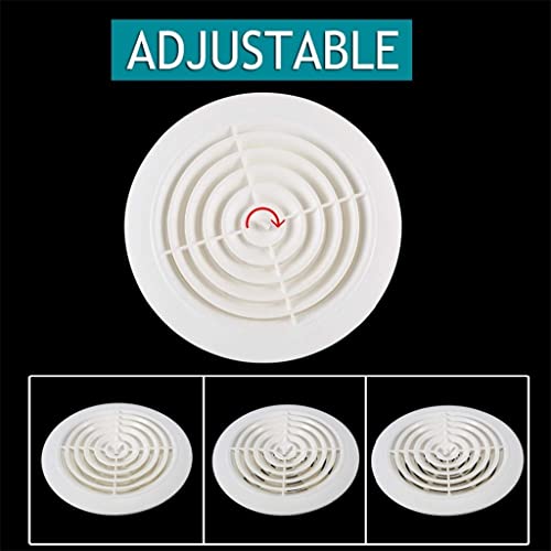 Rejilla de ventilación ajustable redonda para aire de 150 mm miniatura 6