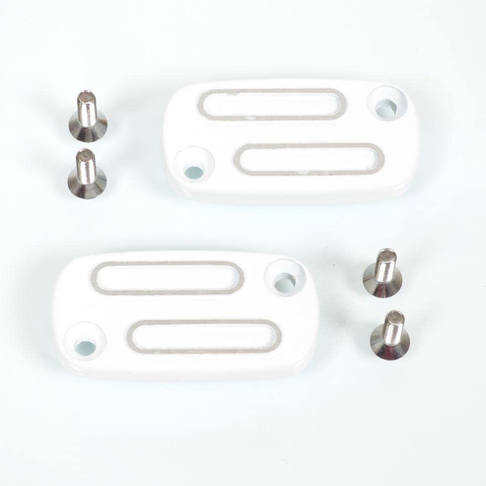 Tapas de depósito de frenos Peugeot Buxy 50 de aluminio blanco marca TNT
