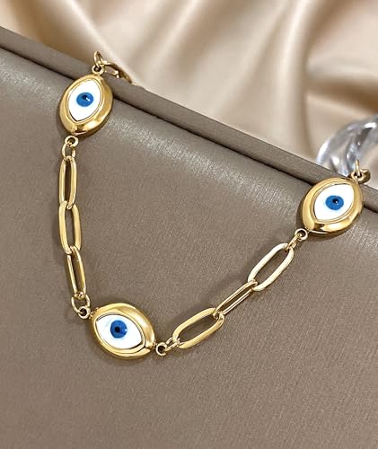 Evil Eye Bracelets for Women Gold Bracelet Stainless Steel Jewelry Mother Day Christmas4