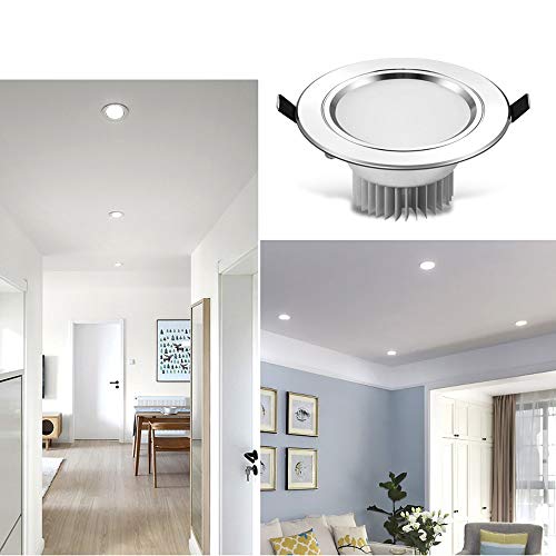 Focos empotrables LED para decoración de dormitorios con lámparas de techo 3000K 7