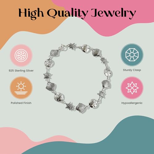 FashionJunkie4Life Sterling Silver and Stainless Steel Chain Link Charm Bracelets3