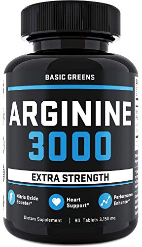 L-Arginine Nitric Oxide Booster - L Arginine Workout Supplements for Men -