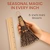 Cinnamon Broom - Cinnamon Broomstick Scented 6in (1 Pack) - Decorative Mini Broomsticks - Cinnamon Scented Brooms - Door Protection