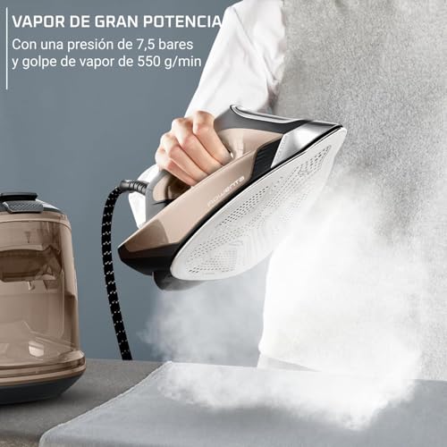 Rowenta Force Pro 500, Centro de planchado, 7,5 bares, golpe de vapor de 550 g/minuto, tecnología Quicksteam, ahorra energía Centro de planchado VR9033F0 - imagen 4
