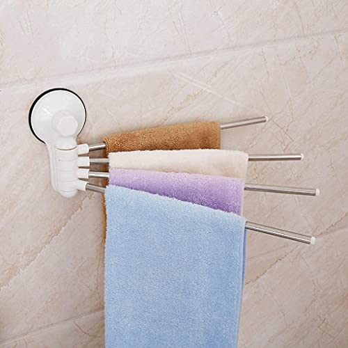 Porte-serviettes rotatif pour salle de bain familiale sans trou