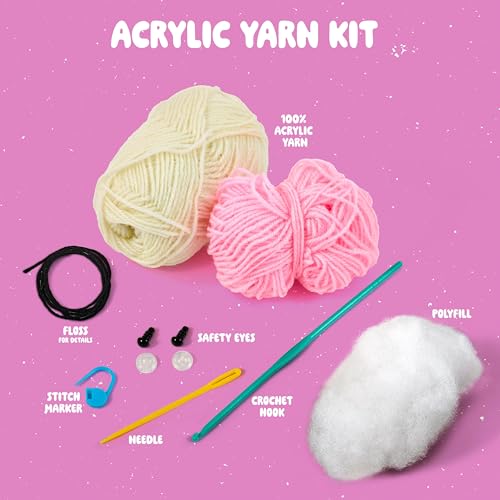Image of Bucilla Complete Crochet Kit, Cate the Cake, 5 inch