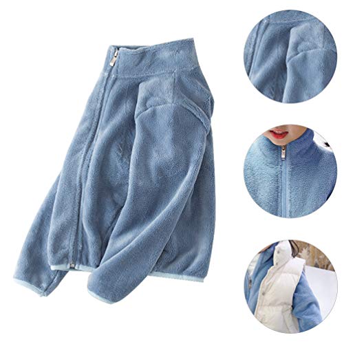 KESYOO Casaco de Lã para Meninas Fuzzy Casaco Infantil Sherpa Casaco Quente de Inverno para Crianças