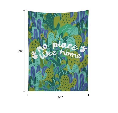 Image of Society6 Doodle by Meg No Place Like Home Tapestry, 50 in x 60 in, Multi
