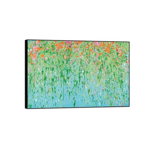 Tableau sur Toile Fleur de Pêcher 30x45cm pour Mur Vide Salon