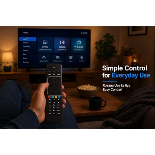 Image of BLACKSHEEP Replacement Universal Remote Compatible with HD & SD Airtel Set top Box, Suitable for Airtel Dth Remote Requires No Pairing, Match with existing Remote Control