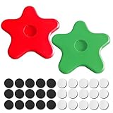 Wax Seal Stamp Mat, DIY Fridge Magnet Wax Seal Stamp Mould Great Tool for Sealing Wax Stamps Wax Stamp Maker Sealing Wax Gift Theme Party Christmas Decor (Red & Green)