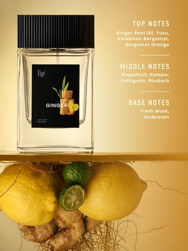 Image of EM5 Ginger | Fresh Citrus Spicy Perfume | Long Lasting Unisex Daily Wear Fragrance | Made with Natural Essential Oils & Absolutes | Luxury Niche Perfume Gift for Him & Her | 50ml